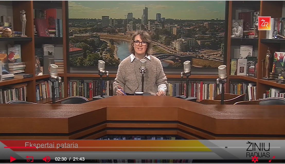 Žinių radijo laidos vedėja